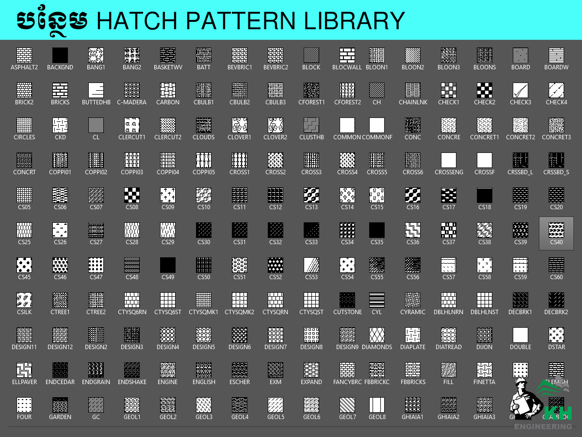 import hatch pattern cad